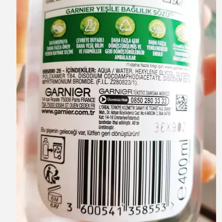 میسلارواتر گارنیر اورجینال