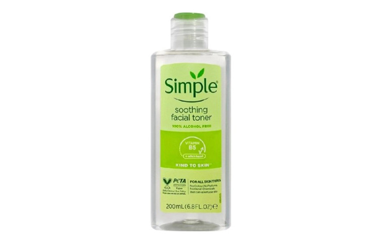 تونر رفرشینگ سیمپل Simple Refreshing Toner، تونر ملایم و بدون الکل برای پاکسازی و تنظیم pH پوست حساس