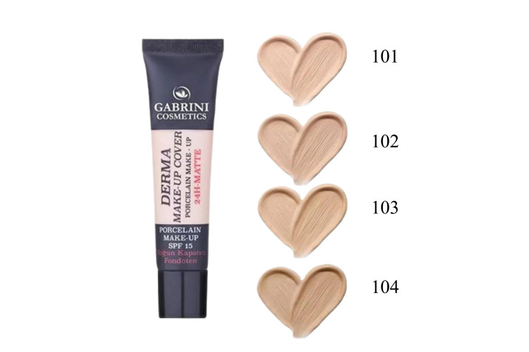 کرم پودر فول کاور گابرینی مدل درما 24 ساعته