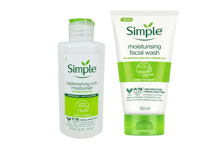 شوینده و آبرسان مخصوص پوست خشک سیمپل