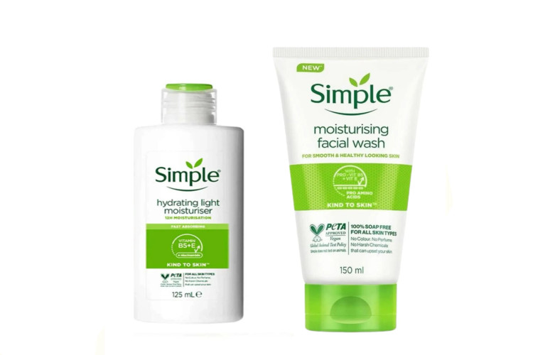 شوینده moisturising و آبرسان مخصوص پوست خشک سیمپل