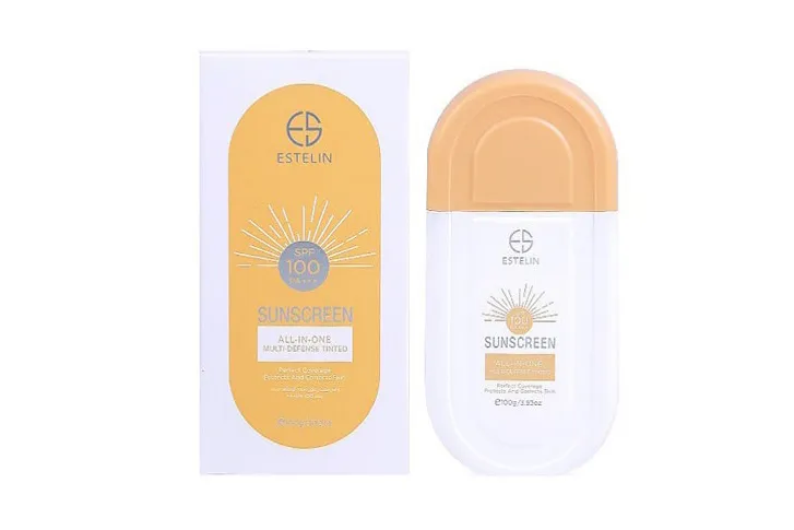 کرم ضدآفتاب تینتی استلین SPF100  مدل All in one