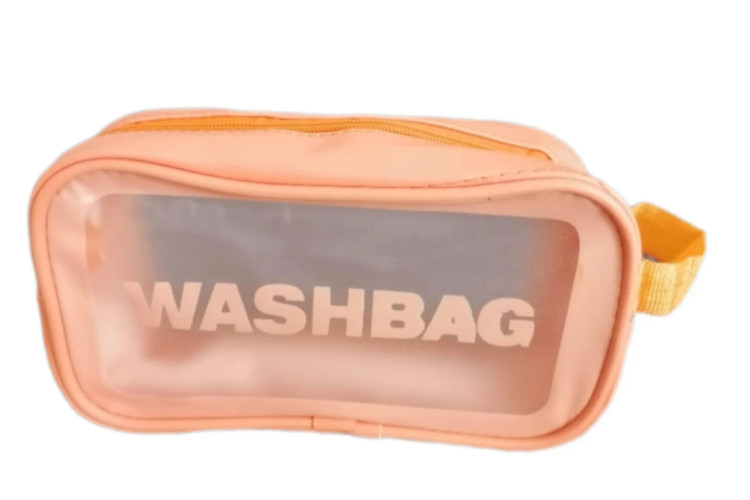 واش بگ ضدآب مناسب لوازم آرایش و سفر نارنجی