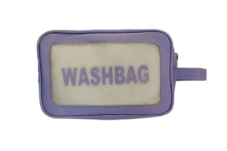 واش بگ ضدآب مناسب لوازم آرایش و سفر بنفش